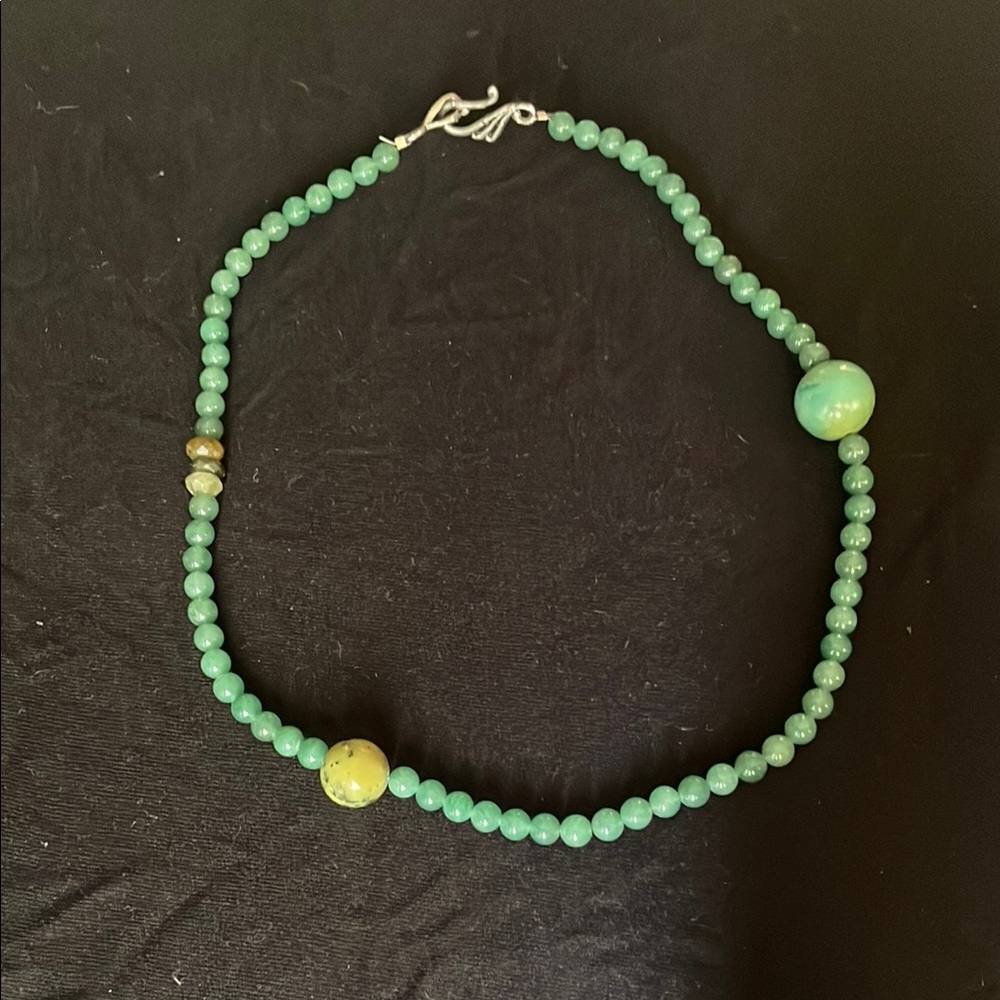 Green Beaded Necklace
